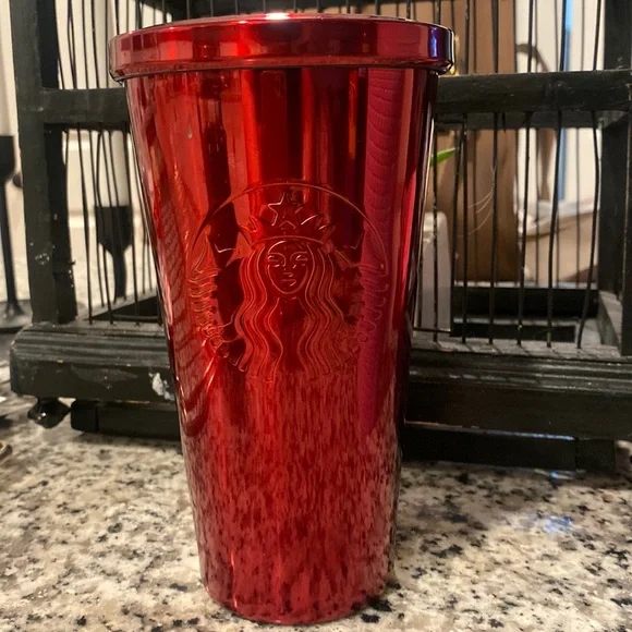 Starbucks red stainless 16oz cup - Picture 1 of 1